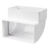 Flachkanalbogen 90° senkrecht, 220 x 55 mm
