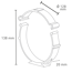 Rohrhalter Ø 125, 2 Stück