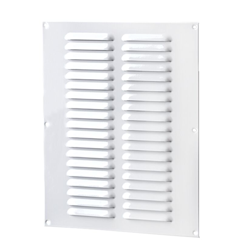 Lüftungsgitter Aluminium 245 x 195 mm weiß, 2-teilig