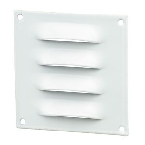 Lüftungsgitter Aluminium 70 x 70 mm weiß