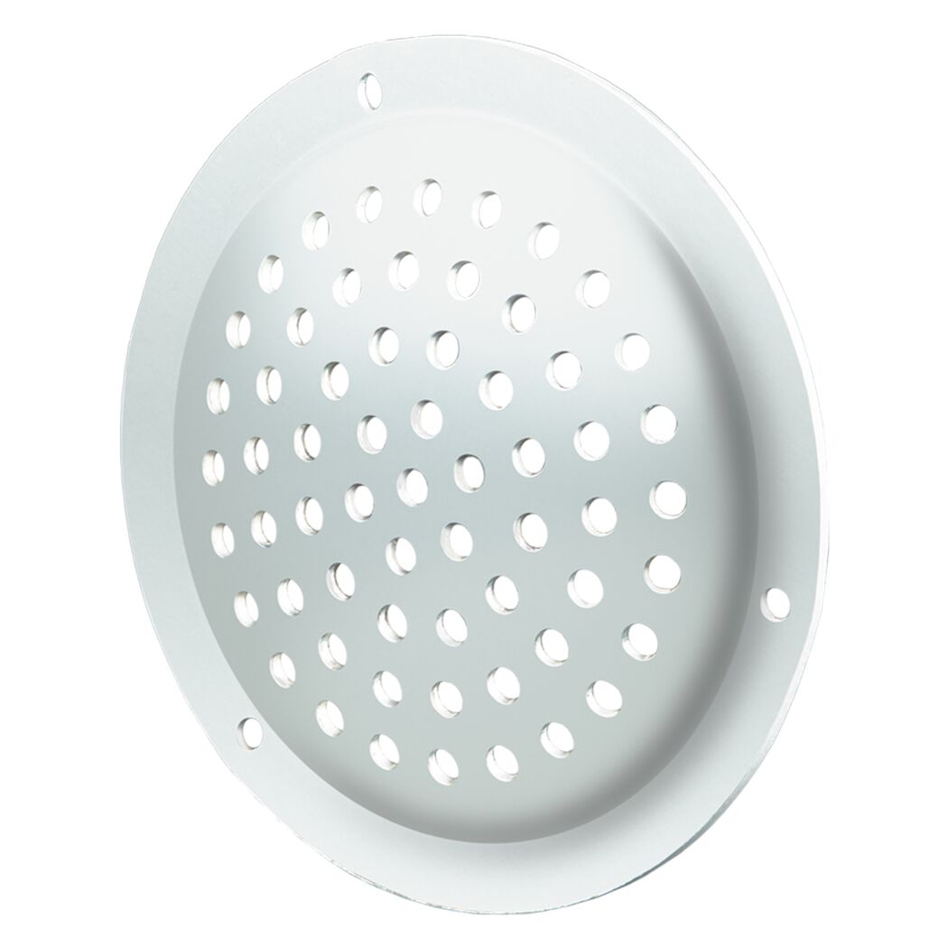 Lüftungsgitter Aluminium Ø 50 mm weiß