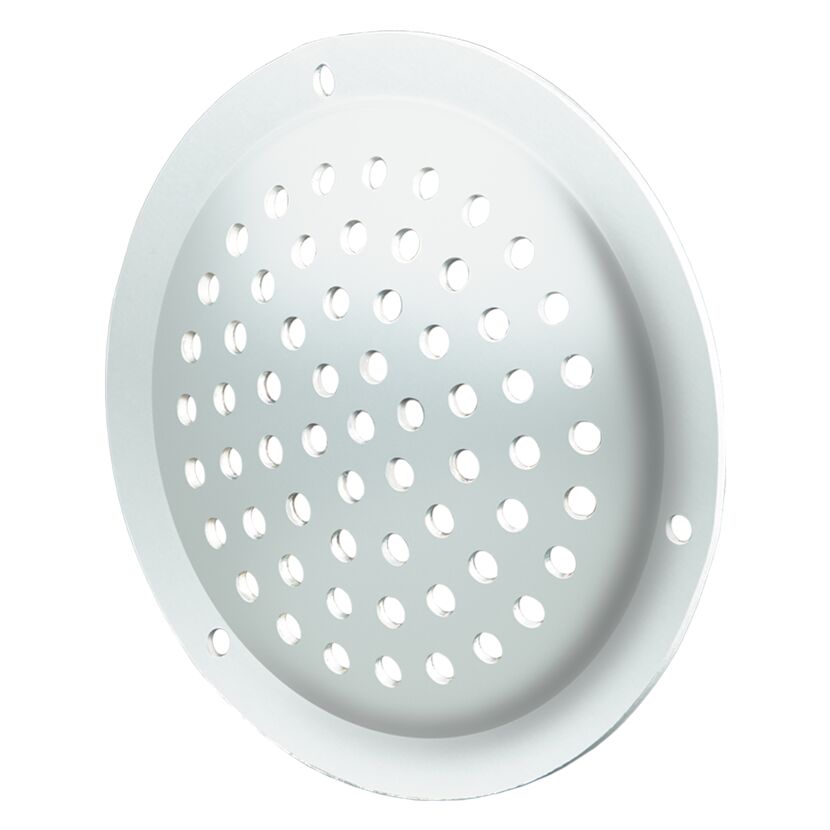 Lüftungsgitter Aluminium Ø 50 mm weiß