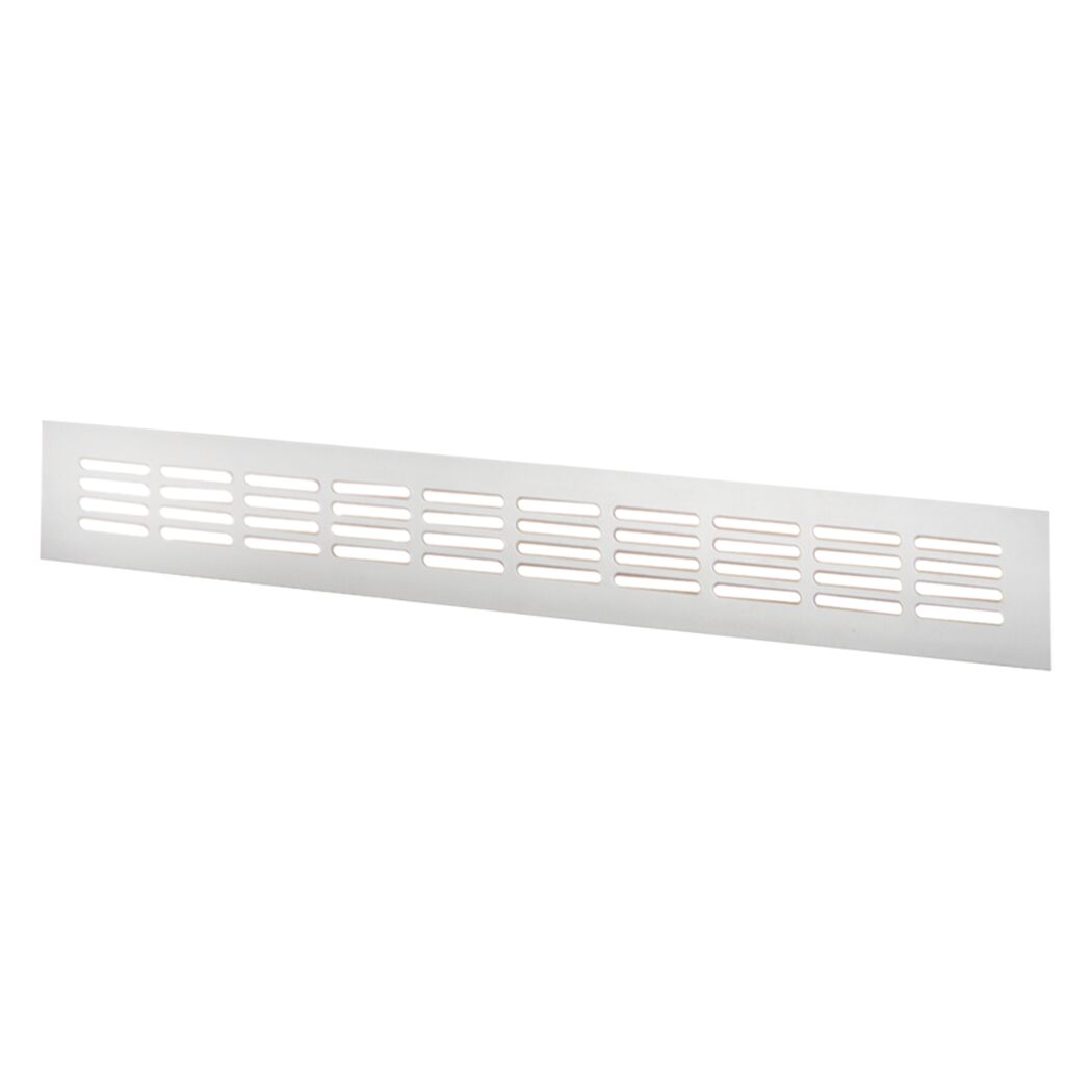 Lüftungsgitter Aluminium 480 x 80 mm weiß