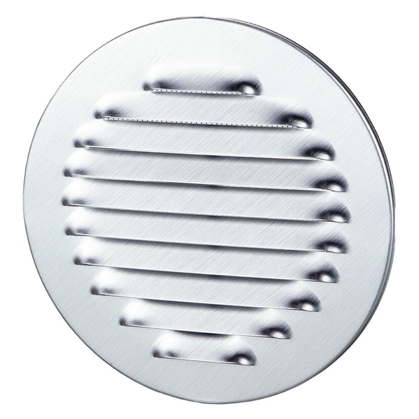Lüftungsgitter Aluminium Ø 125 mm weiß, mit Insektenschutzgitter