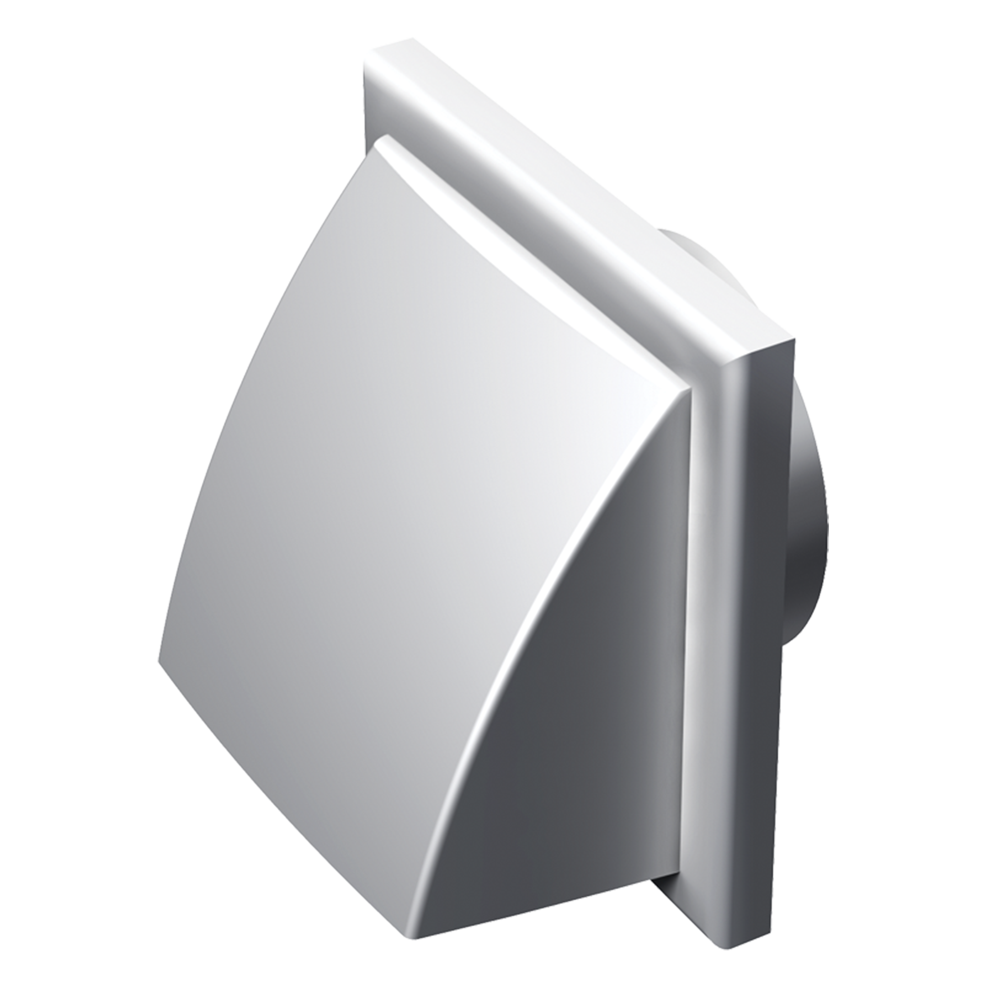 Außenhaube Ø 100 mm weiß, mit Rückschlagklappe