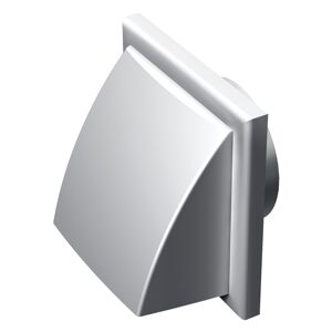 Außenhaube Ø 100 mm weiß, mit Rückschlagklappe