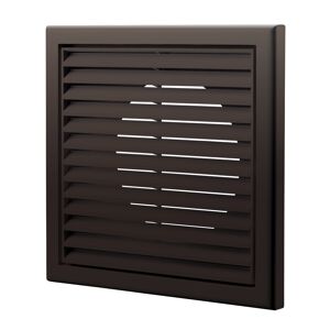 Lüftungsgitter Ø 100 mm braun, mit Insektenschutzgitter