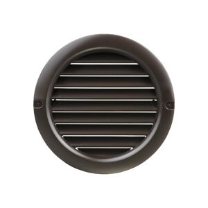 Lüftungsgitter Ø 100 mm braun, mit Insektenschutzgitter