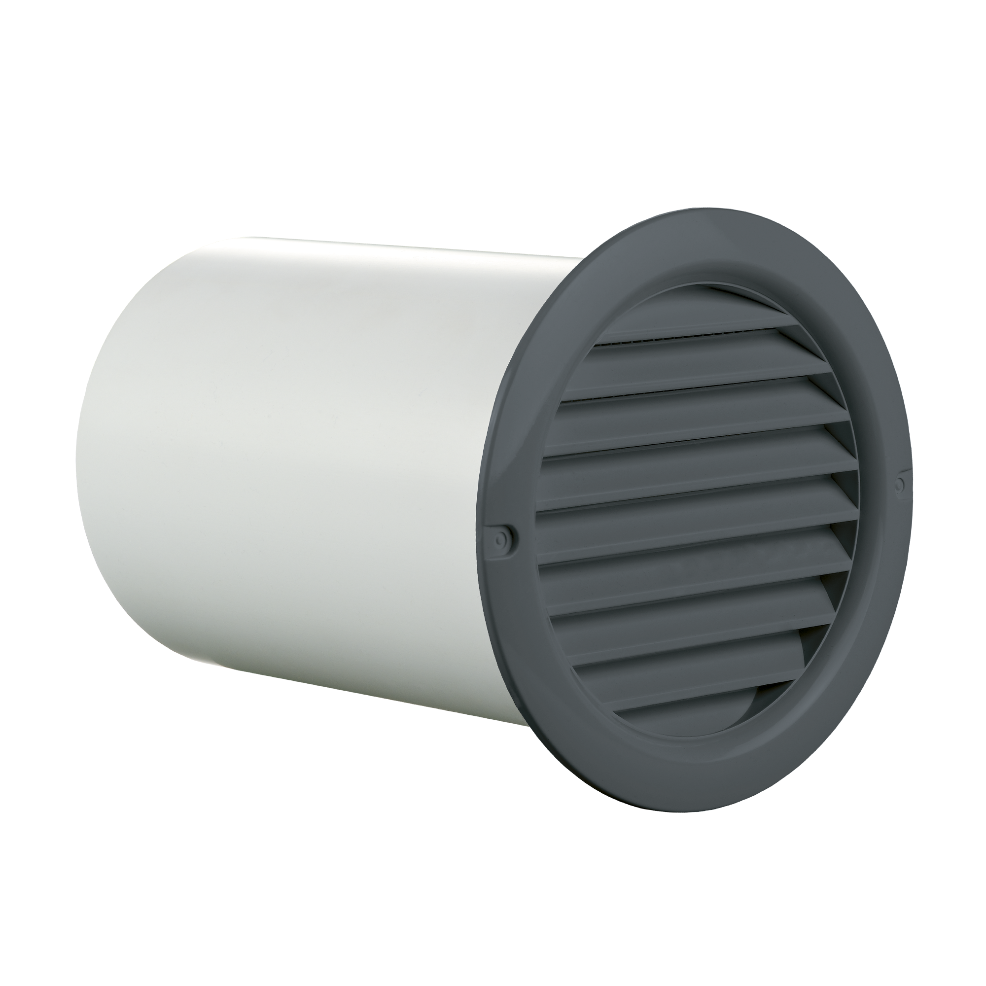 Lüftungsgitterkombi Ø 100 mm weiß, mit Insektenschutzgitter