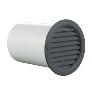 Lüftungsgitterkombi Ø 100 mm weiß, mit Insektenschutzgitter