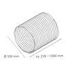 Flexible Luftleitung Ø 100 x 230-1000 mm