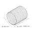 Flexible Luftleitung Ø 100 x 230-1000 mm