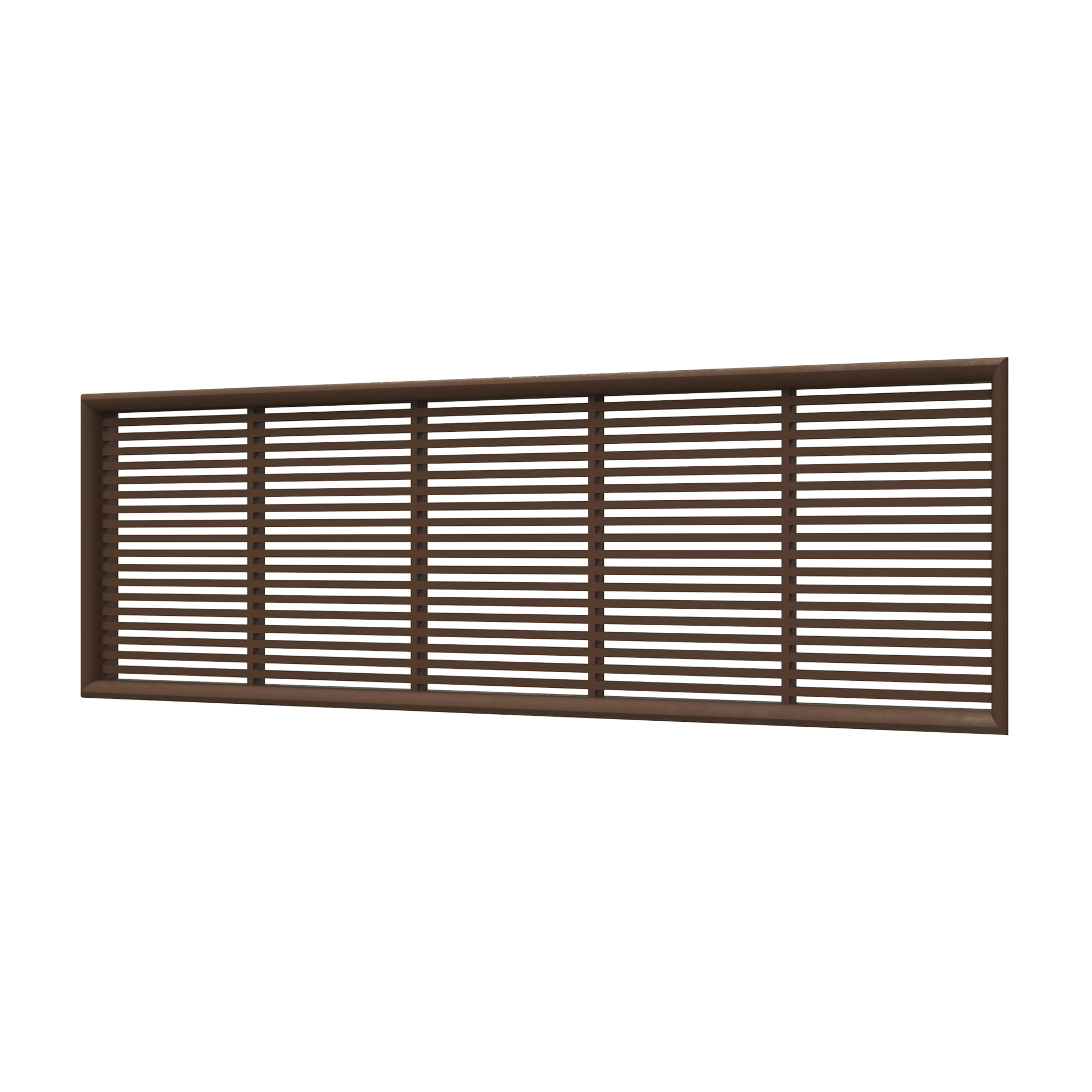 Möbelgitter 242 x 64 mm braun, 2-teilig