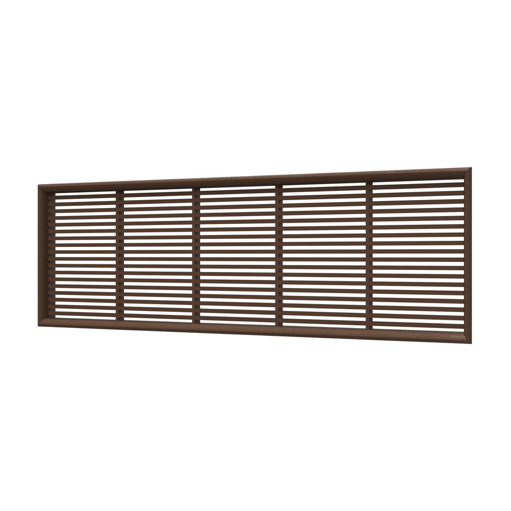 Möbelgitter 242 x 64 mm braun, 2-teilig