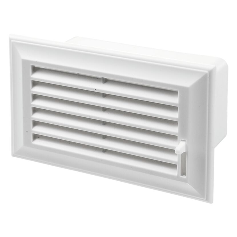 Endgitter für Flachkanäle 110 x 55 mm weiß