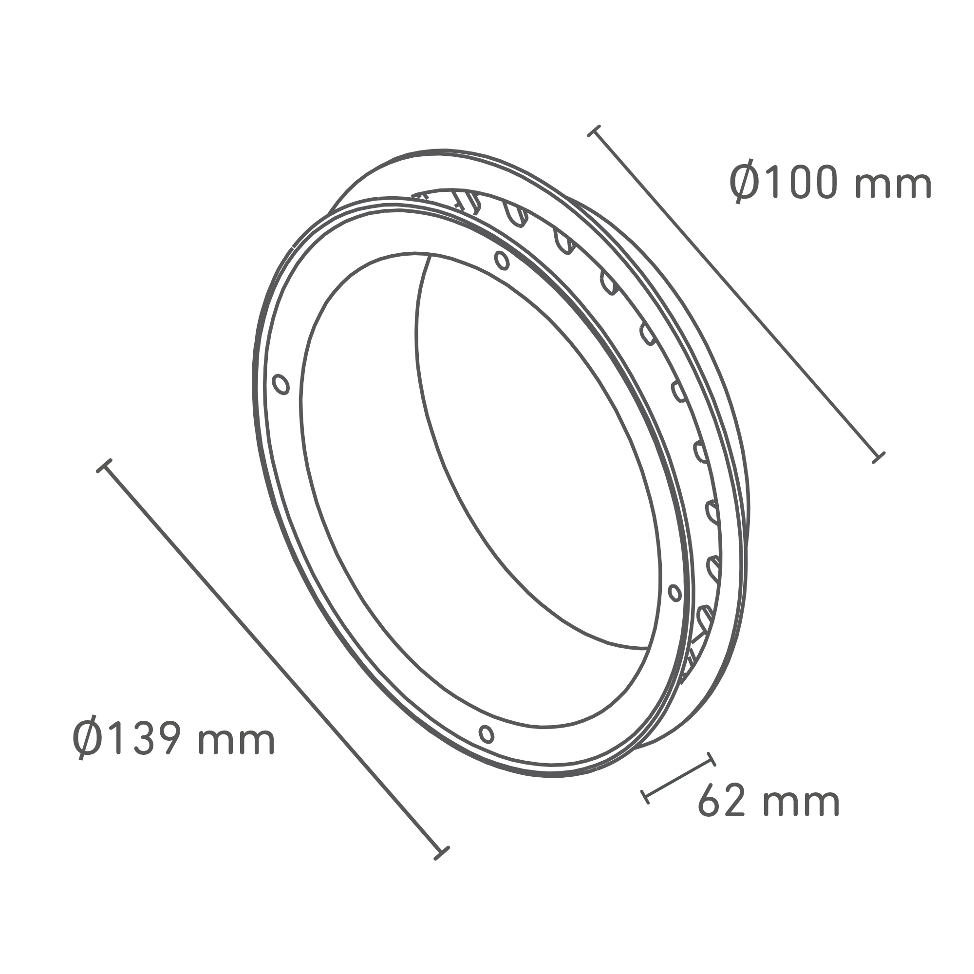 Anschlussstutzen Ø 100