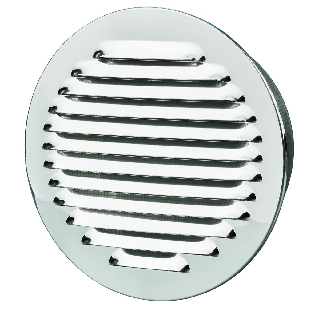 Lüftungsgitter Aluminium Ø 125 mm, mit Insektenschutzgitter