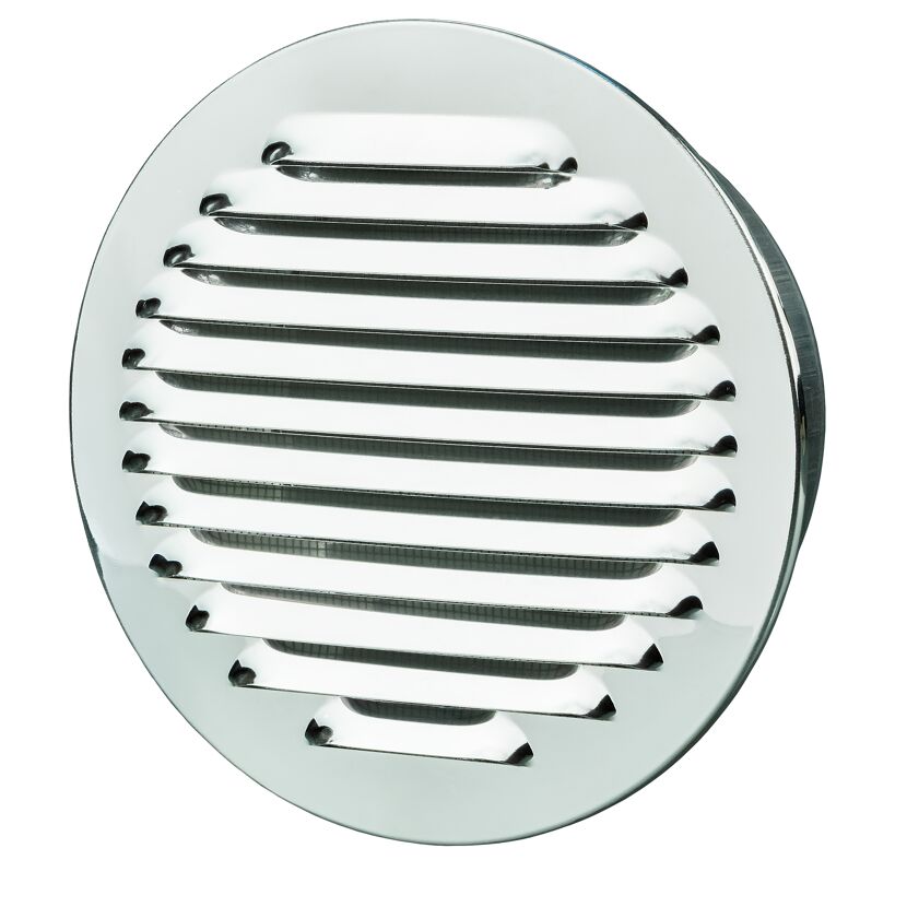 Lüftungsgitter Aluminium Ø 125 mm, mit Insektenschutzgitter