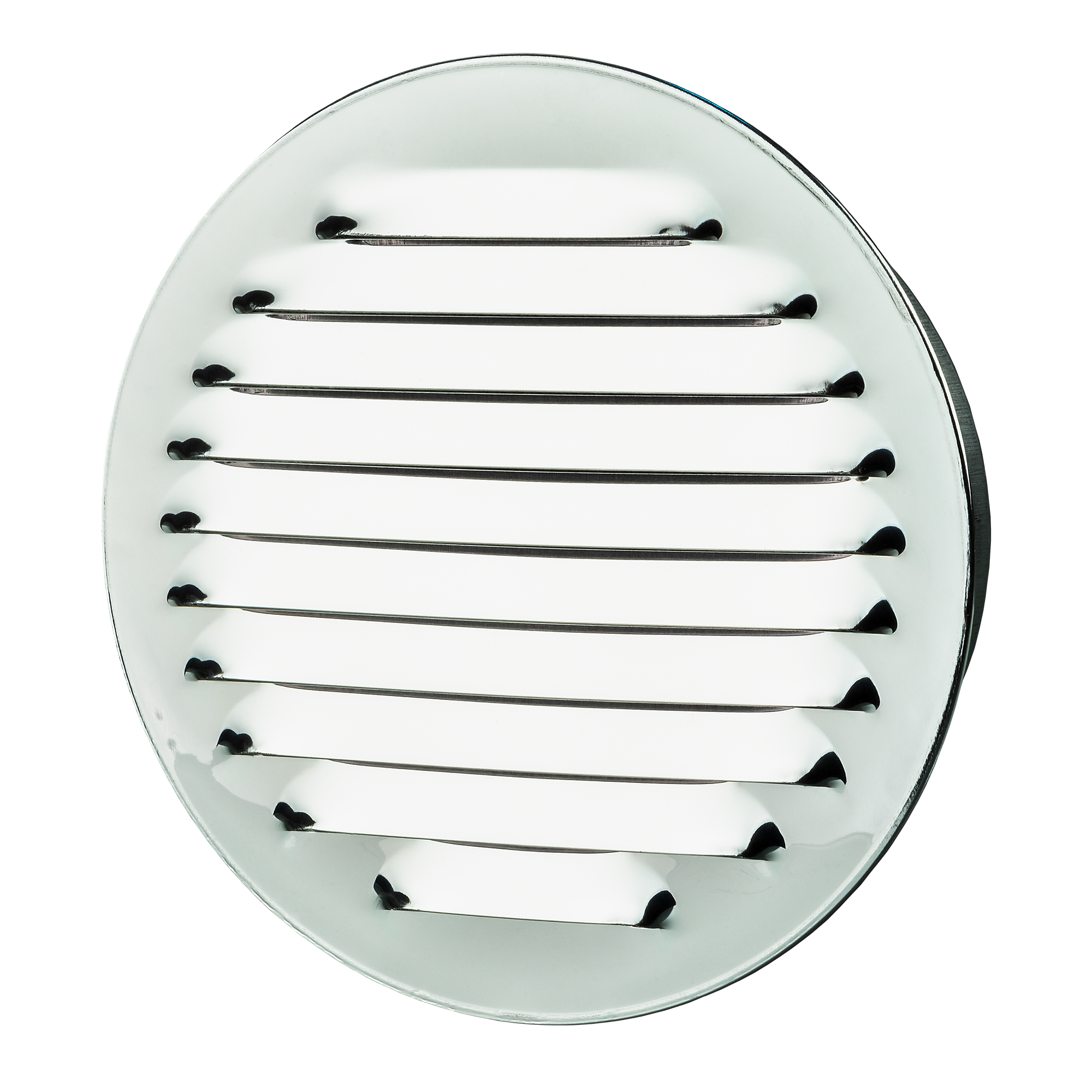 Lüftungsgitter Aluminium Ø 150 mm weiß, mit Insektenschutzgitter