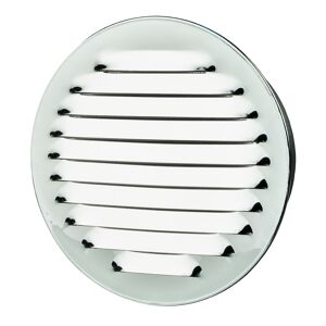 Lüftungsgitter Aluminium Ø 150 mm weiß, mit Insektenschutzgitter