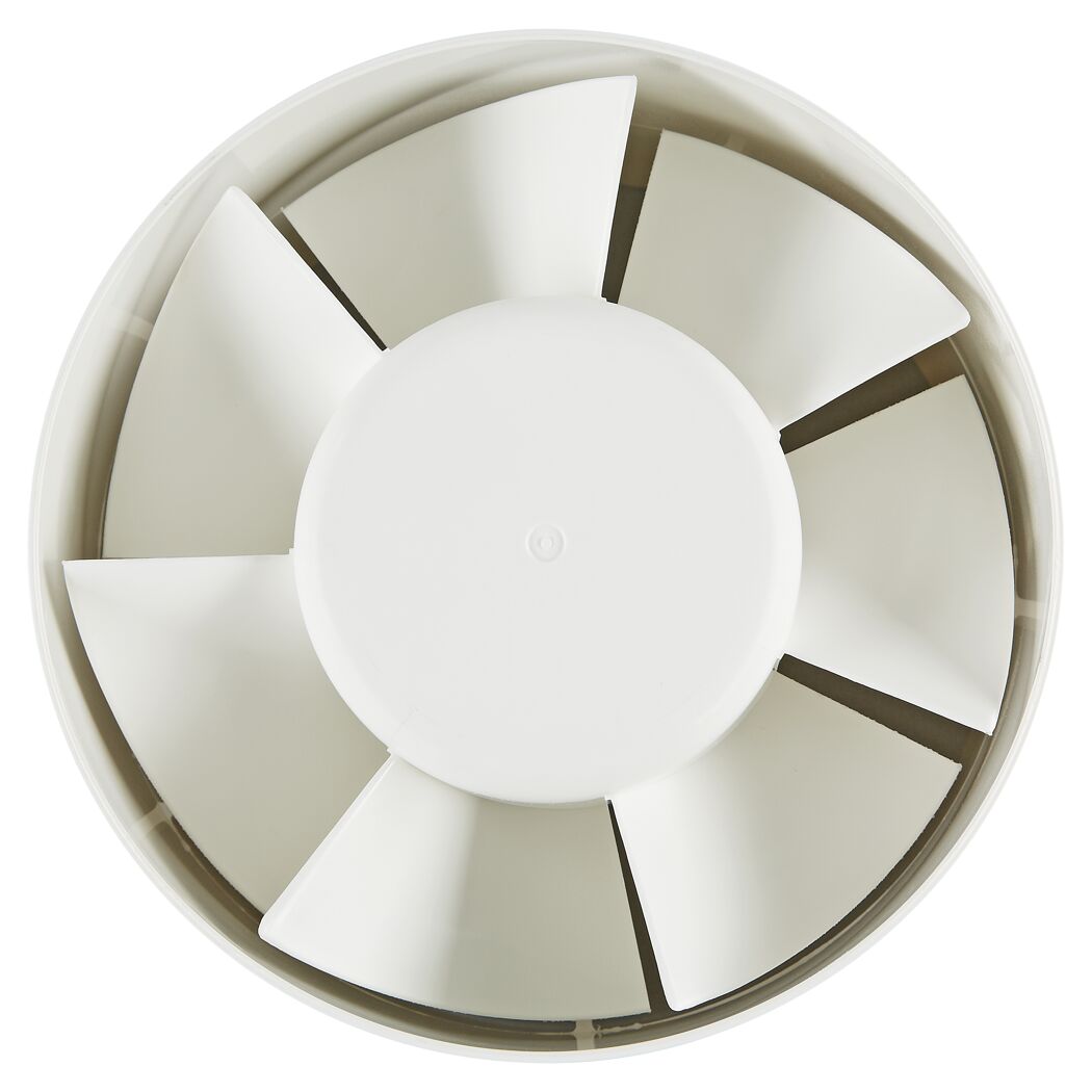 Weißer Ventilator von oben
