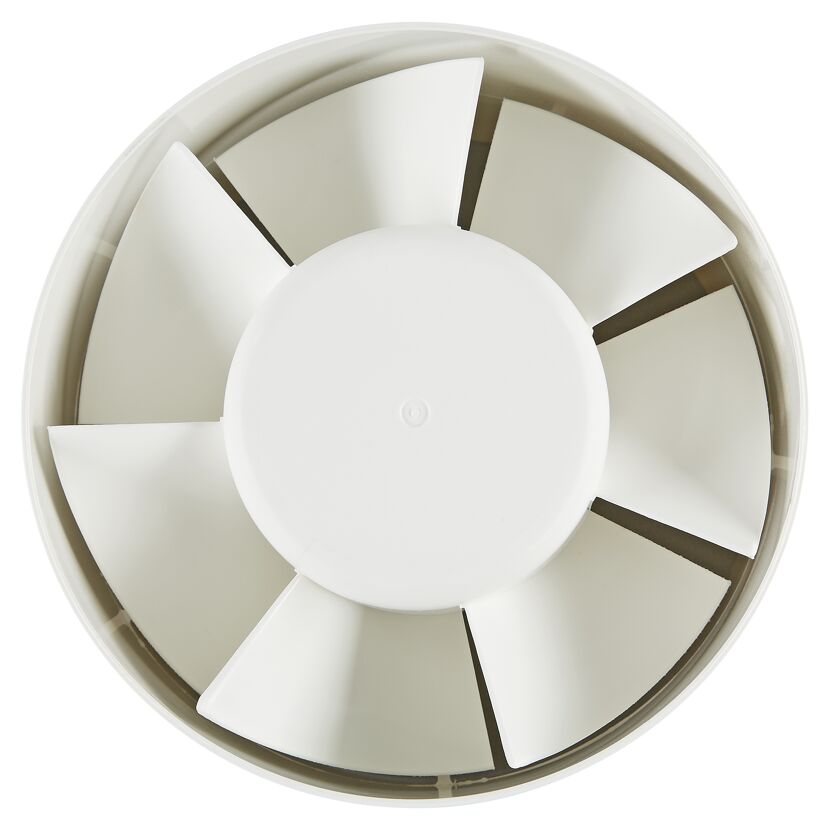 Weißer Ventilator von oben