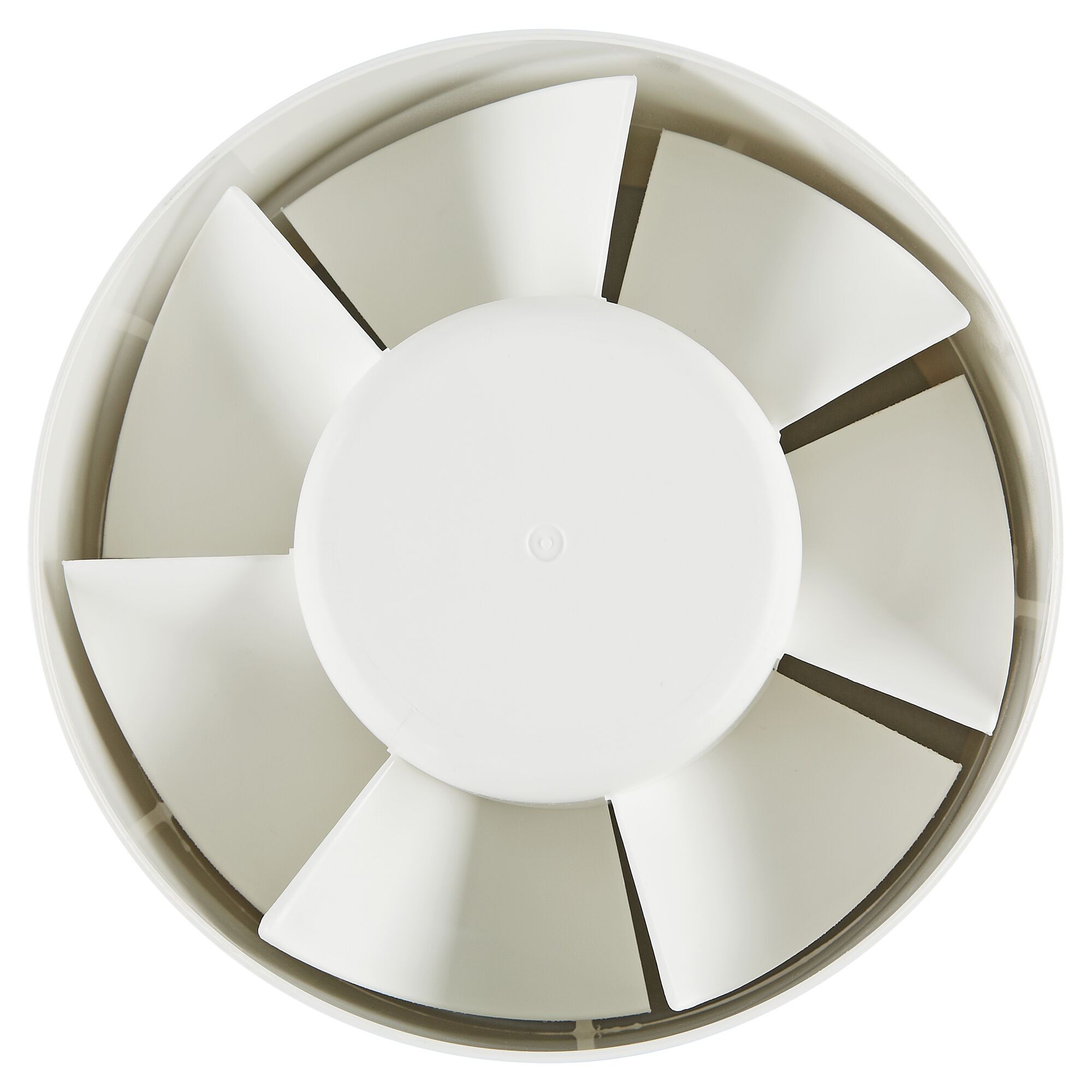 Weißer Ventilator von oben