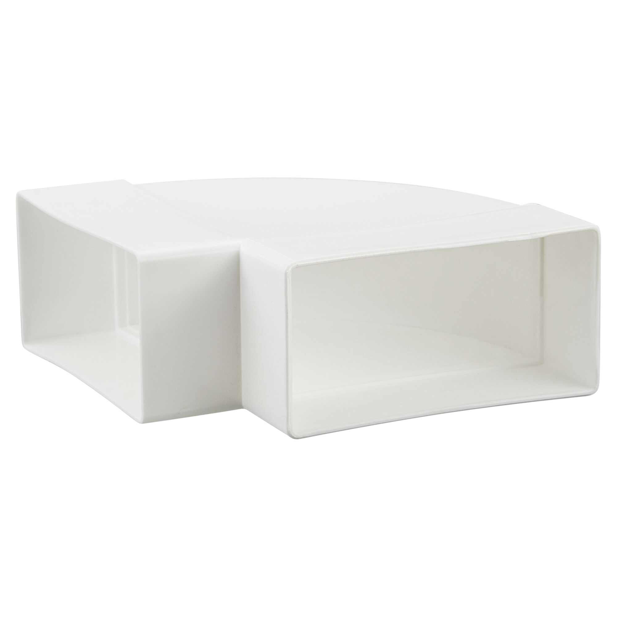 Weißer rechtwinkliger Kunststoffwinkel