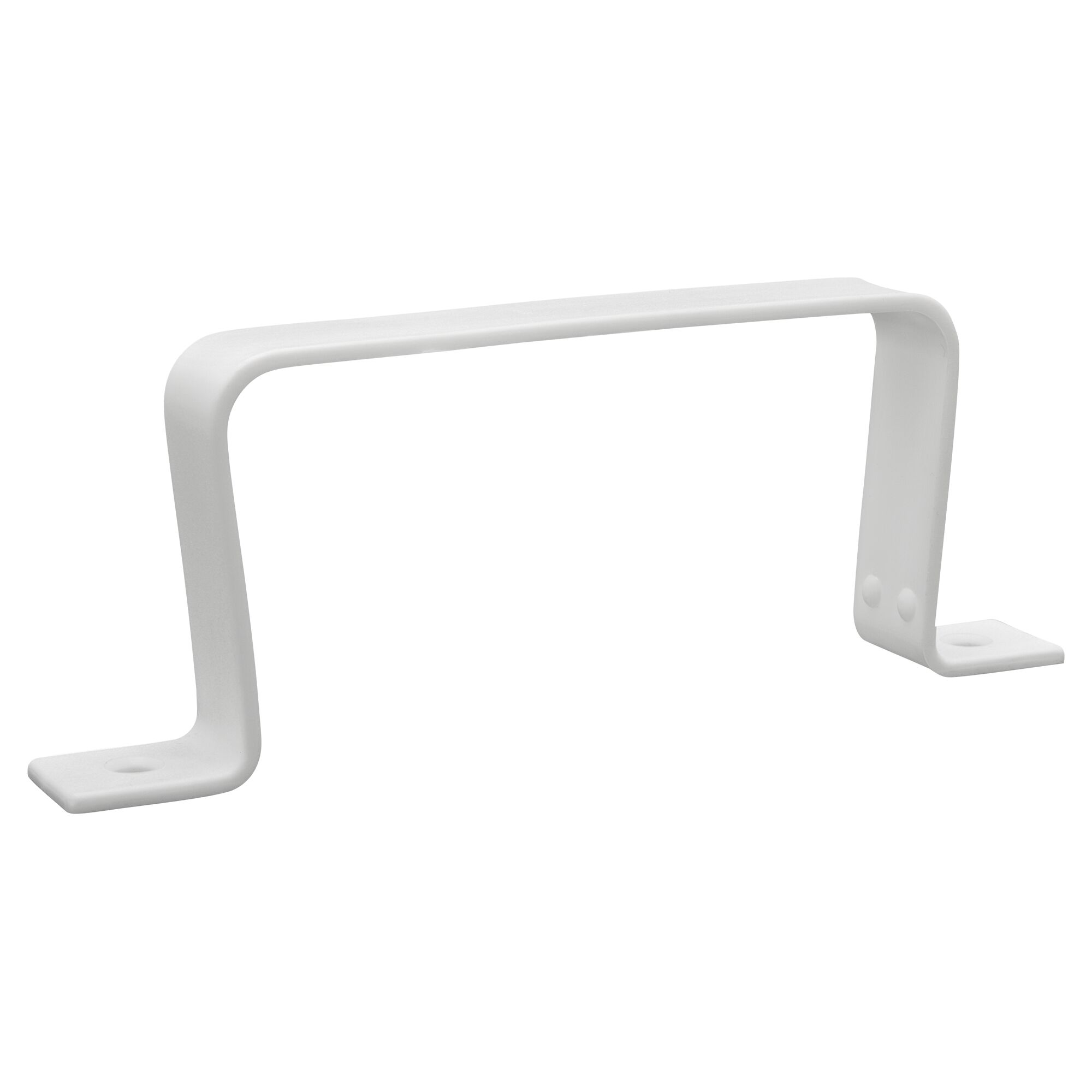 Weißer Flachkanalhalter