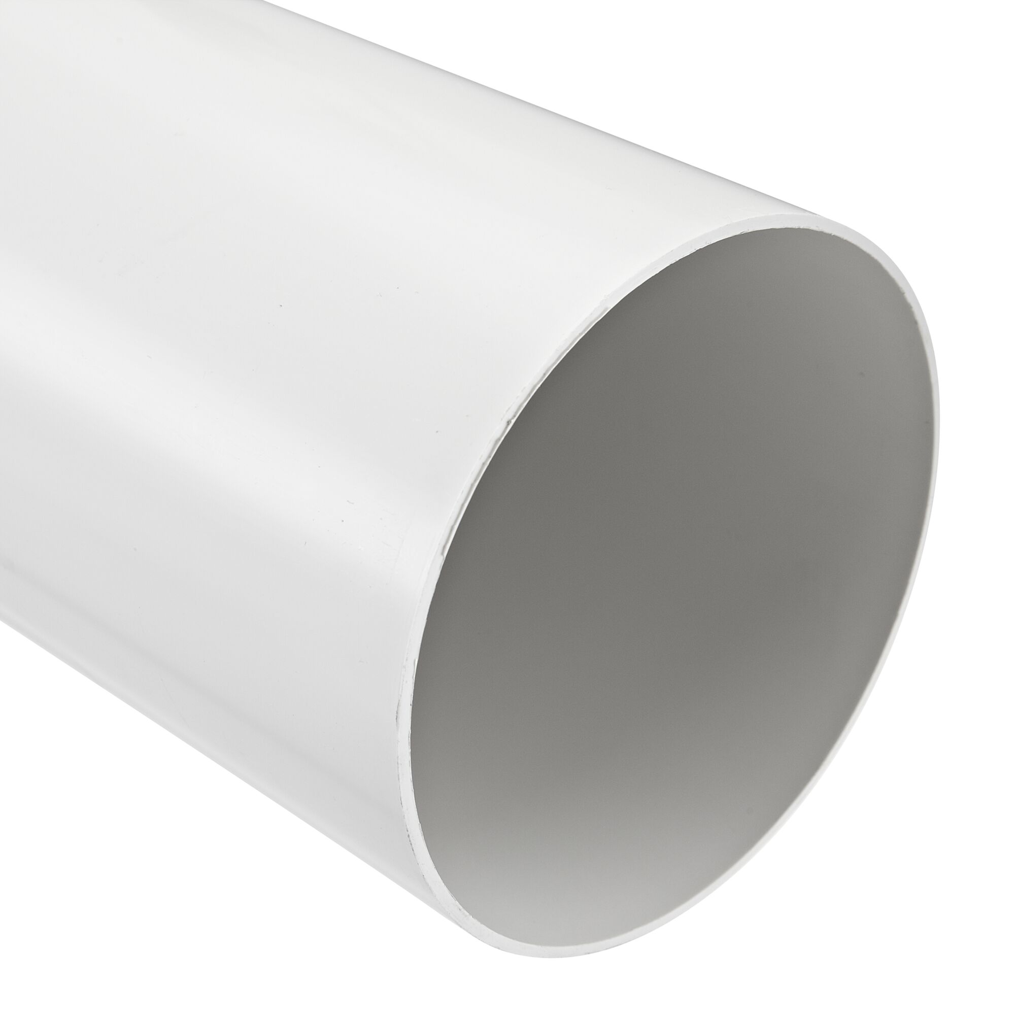 Weißes Kunststoffrohr