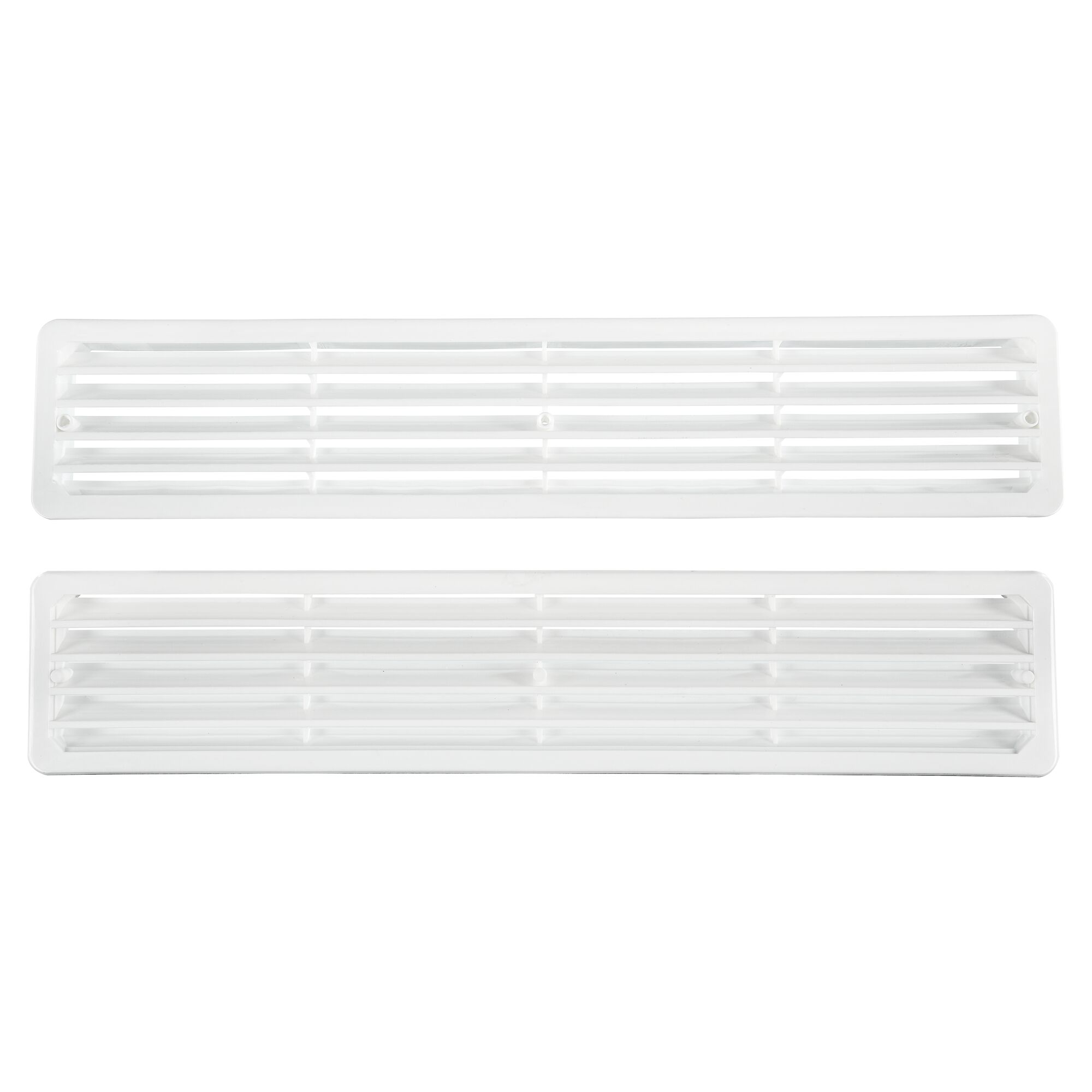 Zwei weiße Türgitter