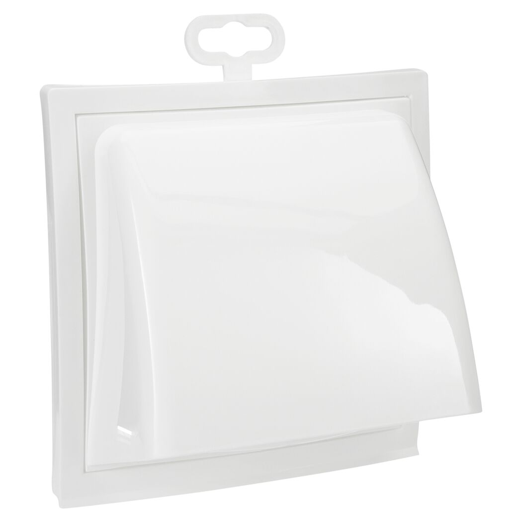 Weiße Ablufthaube 150 x 150 mm