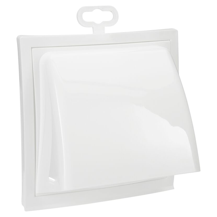 Weiße Ablufthaube 150 x 150 mm