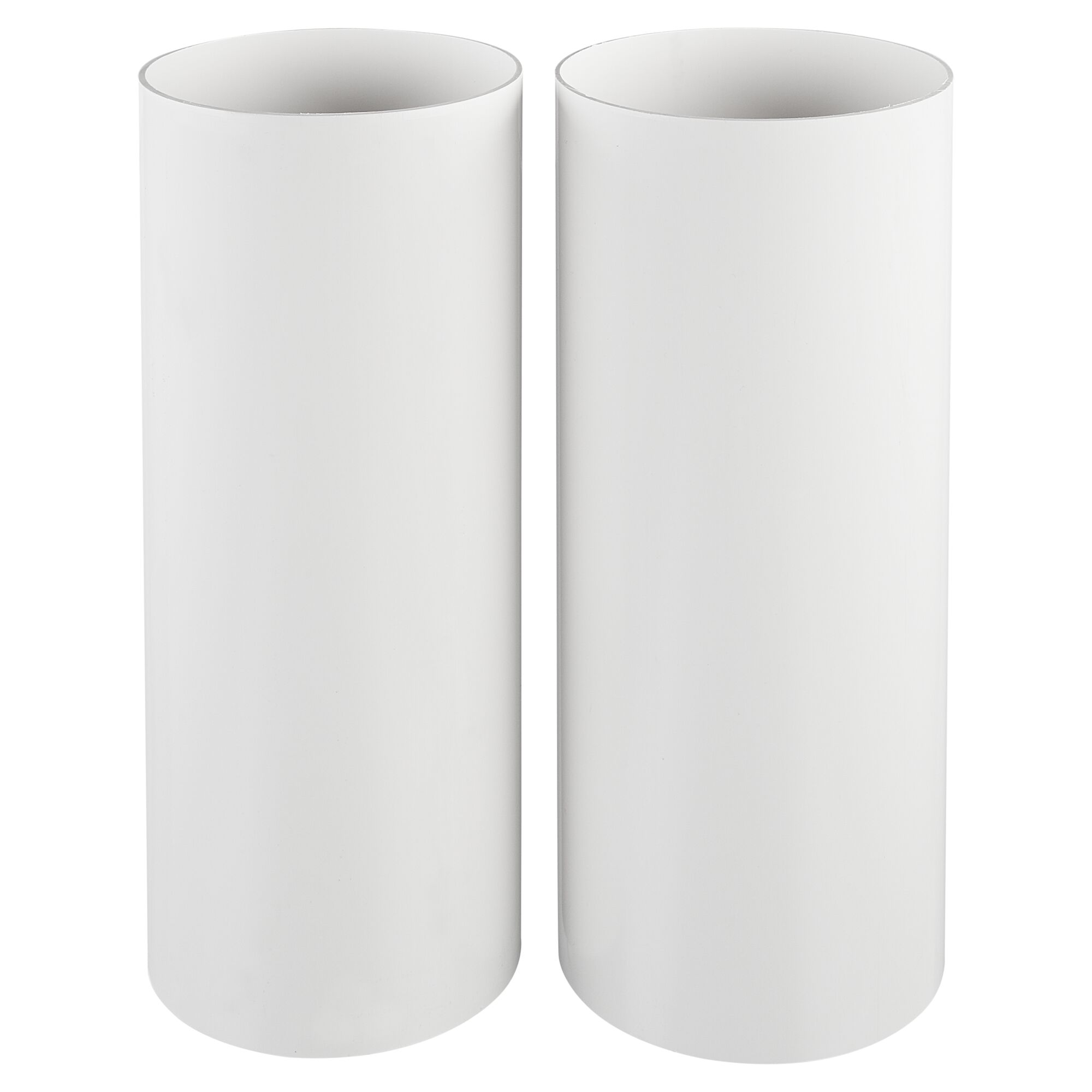 Zwei weiße Teleskoprohre