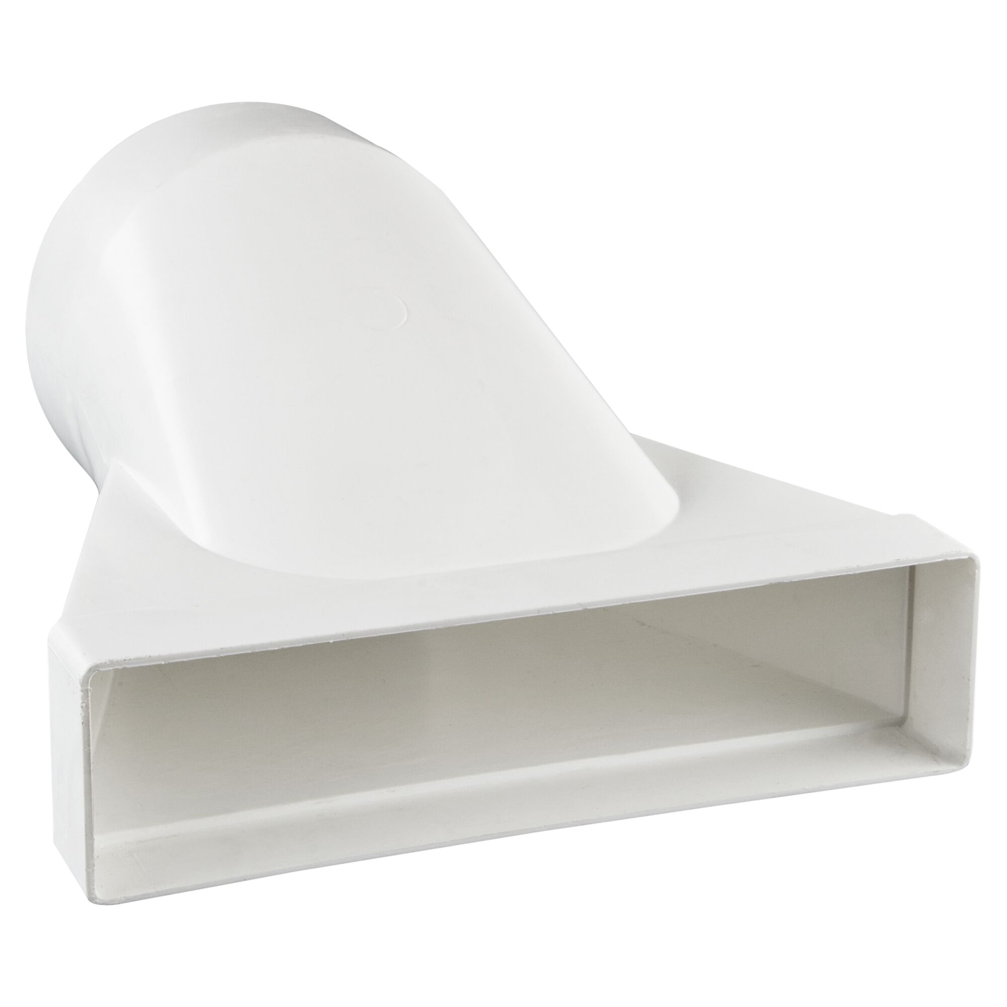 Weißes Übergangsstück für Rohre