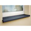 Schwarzes Fensterbrett aus PVC