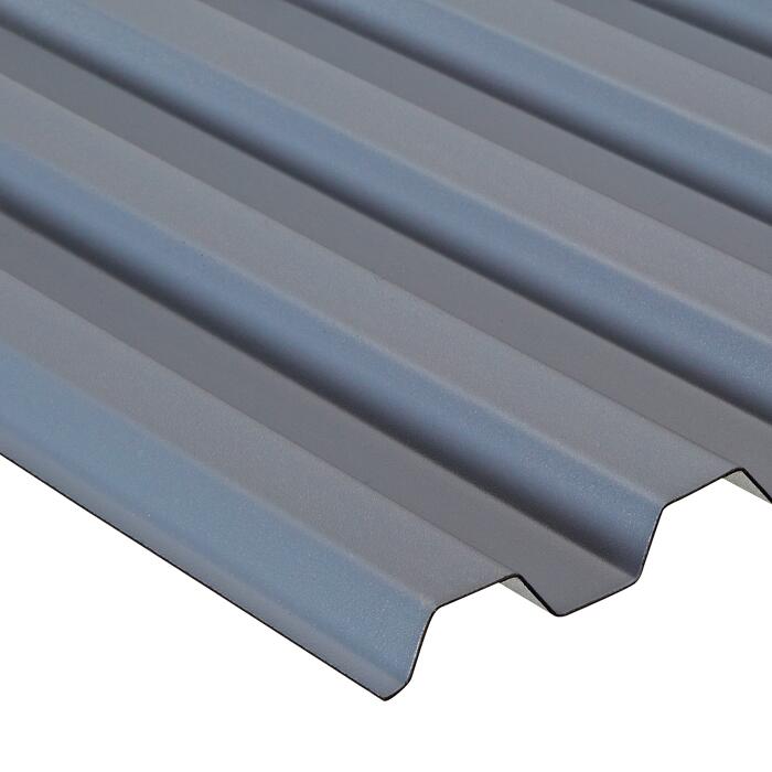 PVC Wellplatte Trapez 70 18 Grau PVC Wellplatte Trapez 70 18 Grau