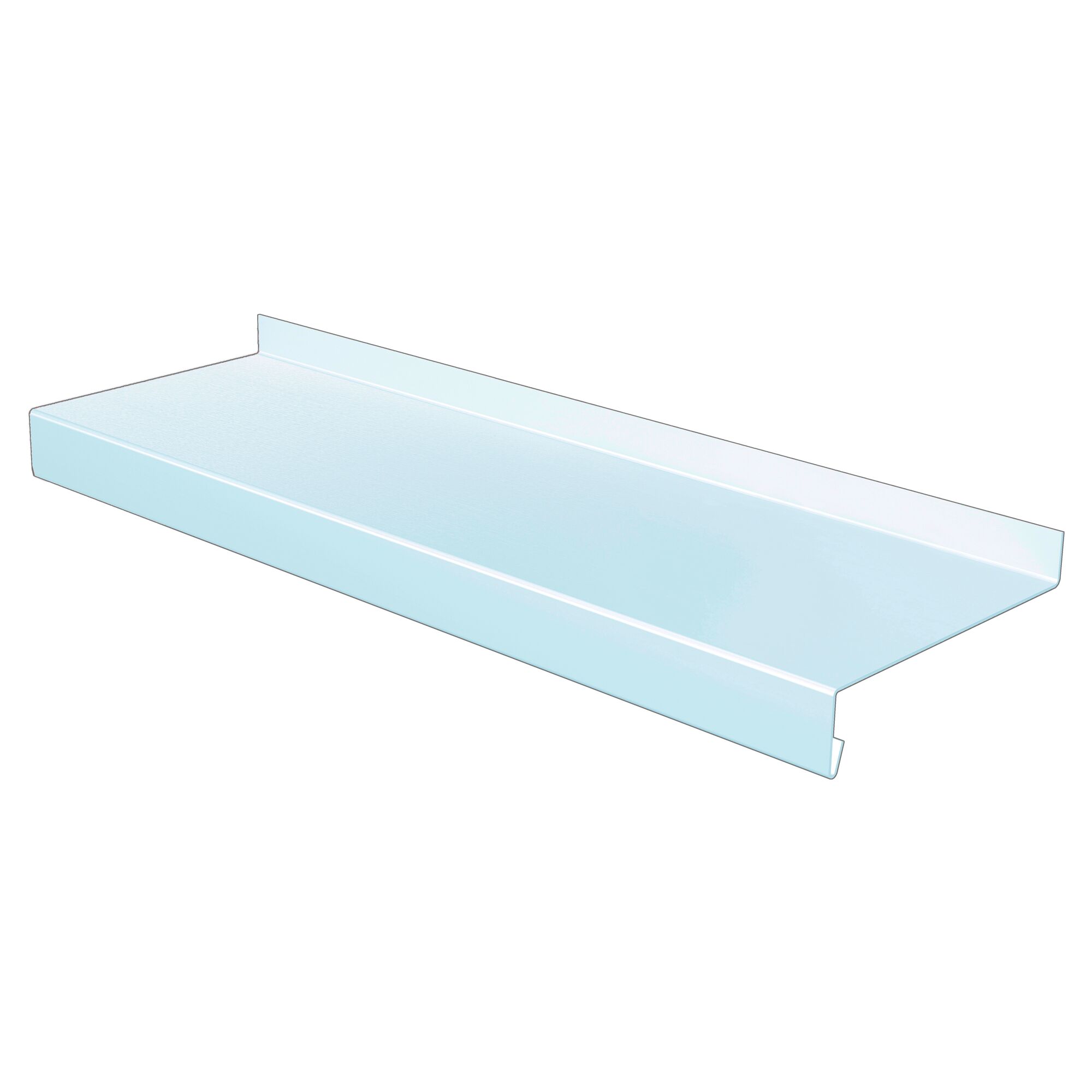 Weiße Fensterbank aus Aluminium