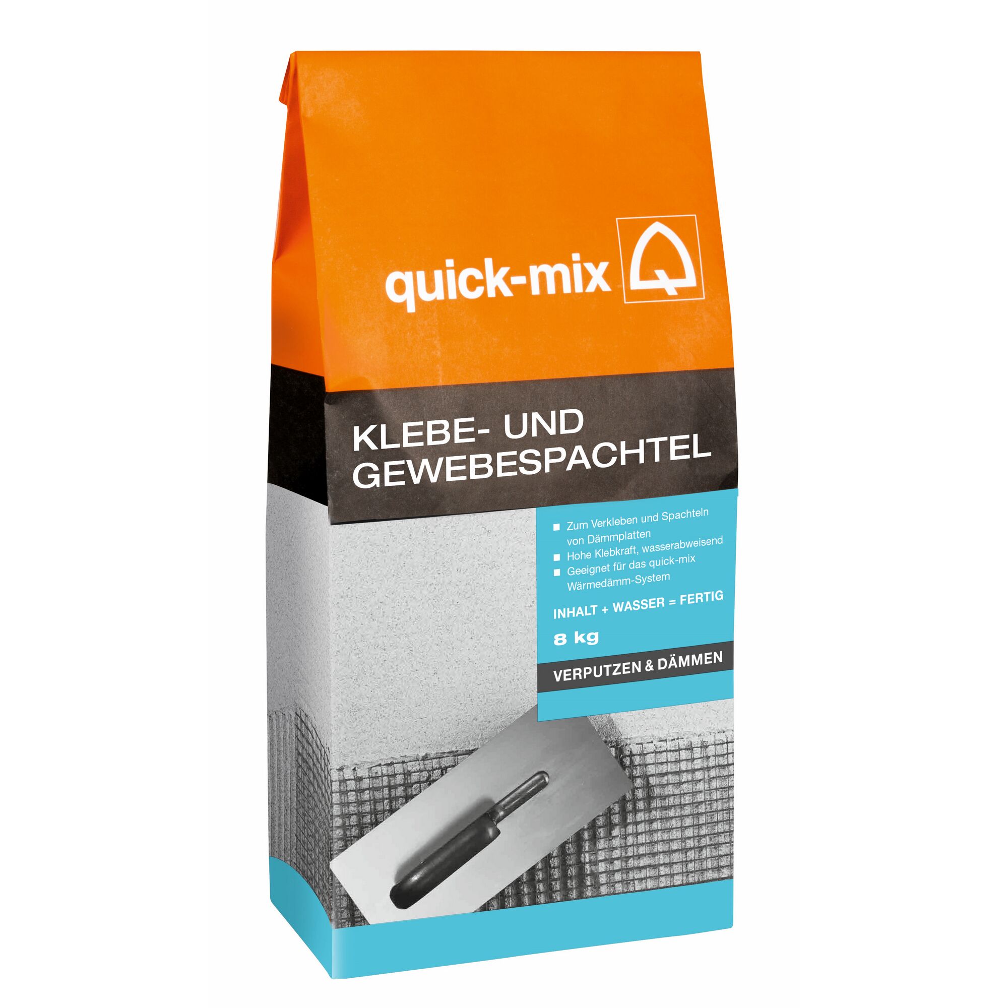 Klebe- und Gewebespachtelsack mit Kelle