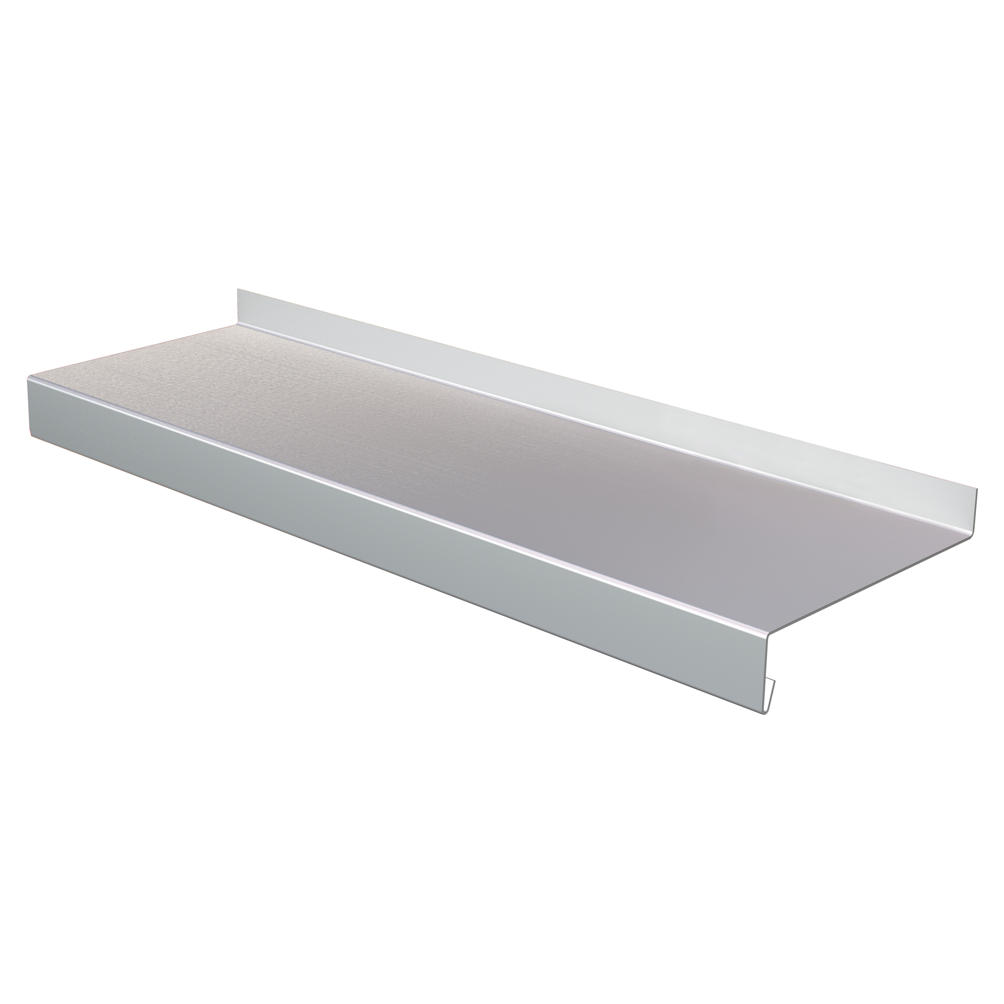 Fensterbank silbern Aluminium 300 x 0,15 x 11 cm