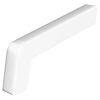 Weißes PVC-Seitenteil für Fensterbank