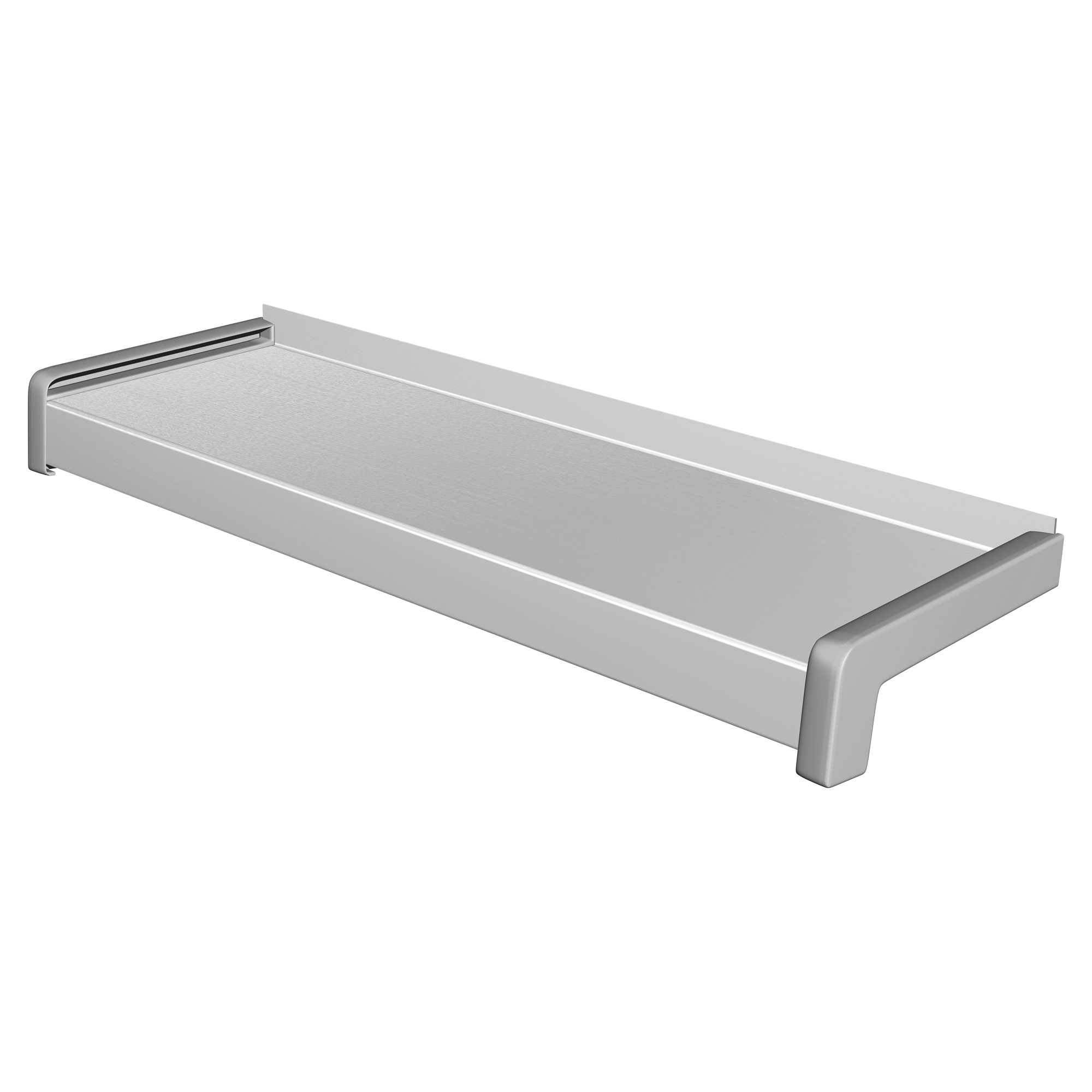 Weißes PVC-Seitenteil für Fensterbank