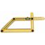 Gelber Templater mit Wasserwaage