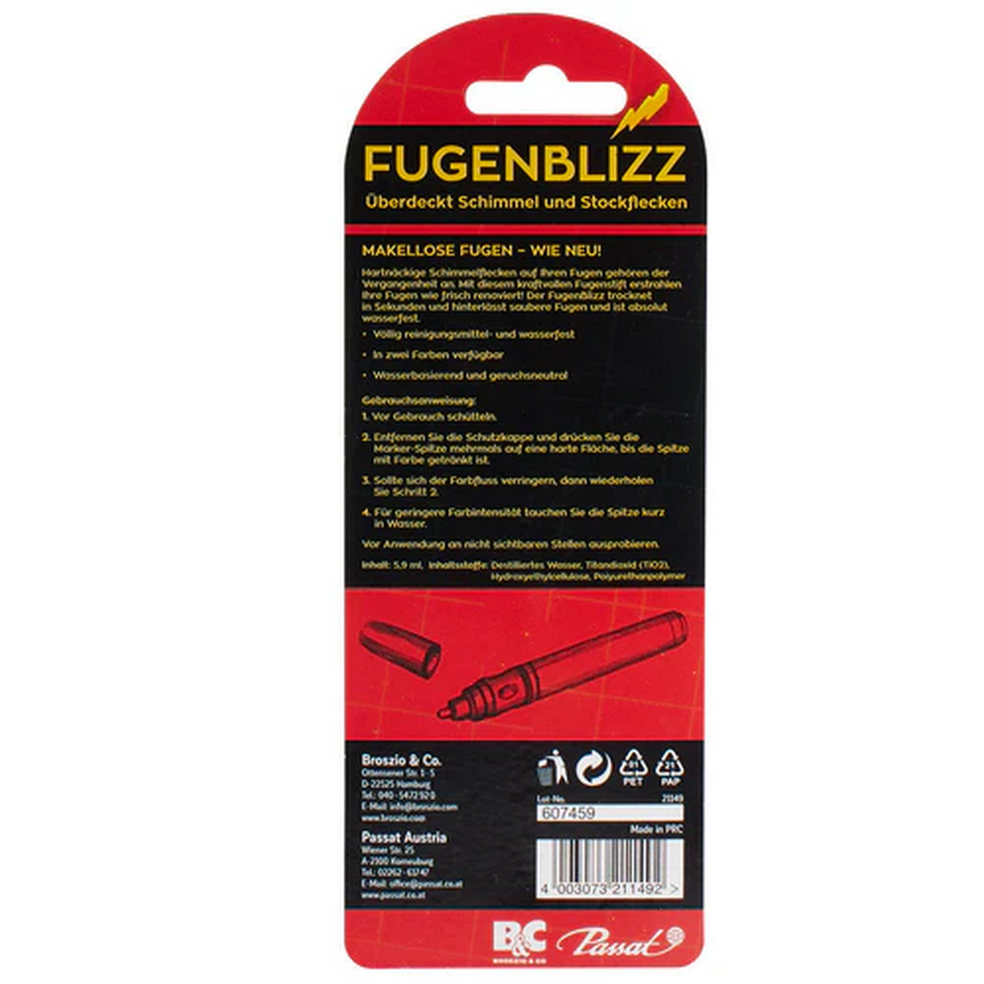 Fugenblizz weiß 5,9 ml + product picture