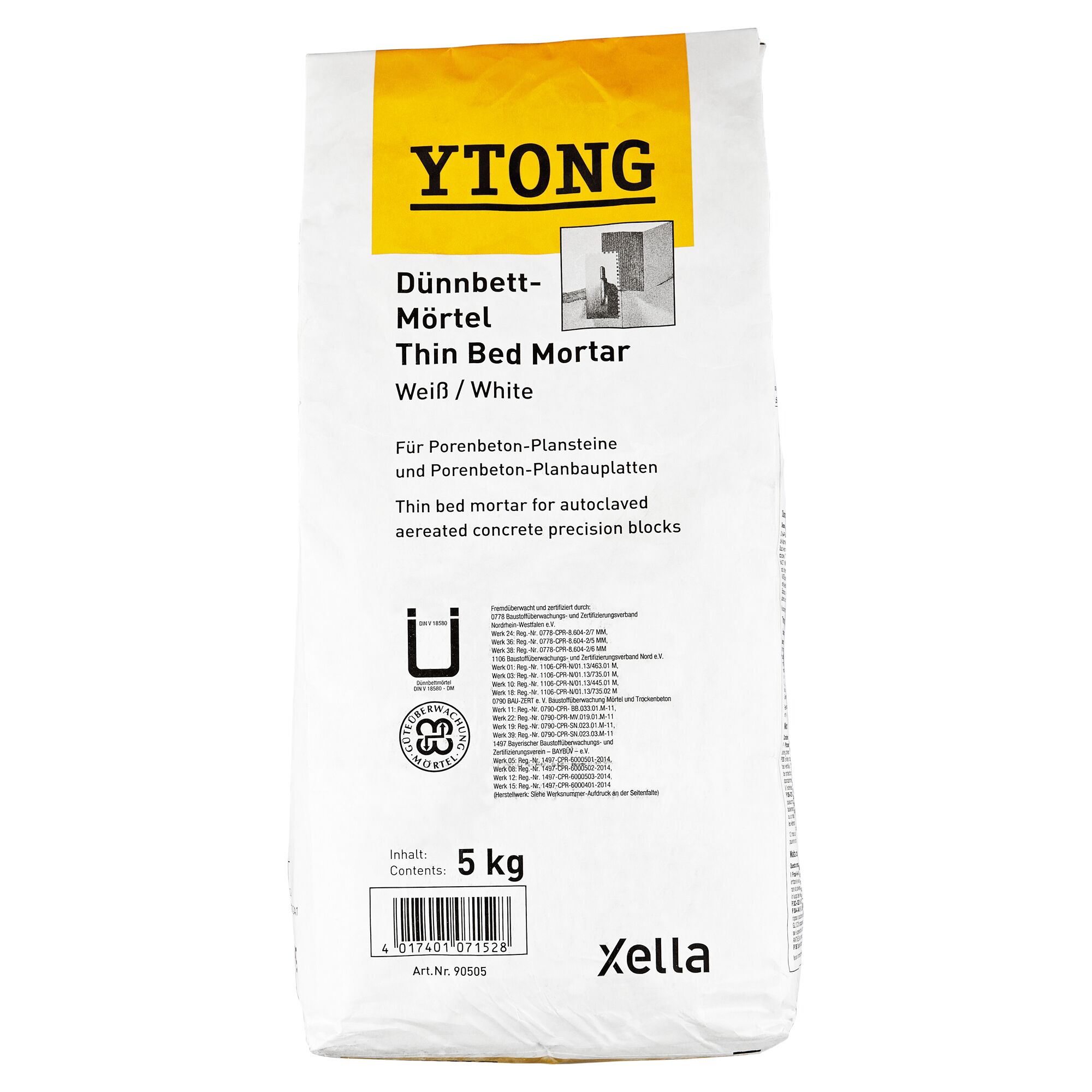 5 kg YTONG Dünnbettmörtel weiß
