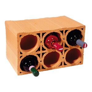 Weinlager für 6 Flaschen Ziegel-Optik
