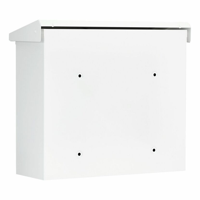 Weißer Stahl-Briefkasten Comfort 913