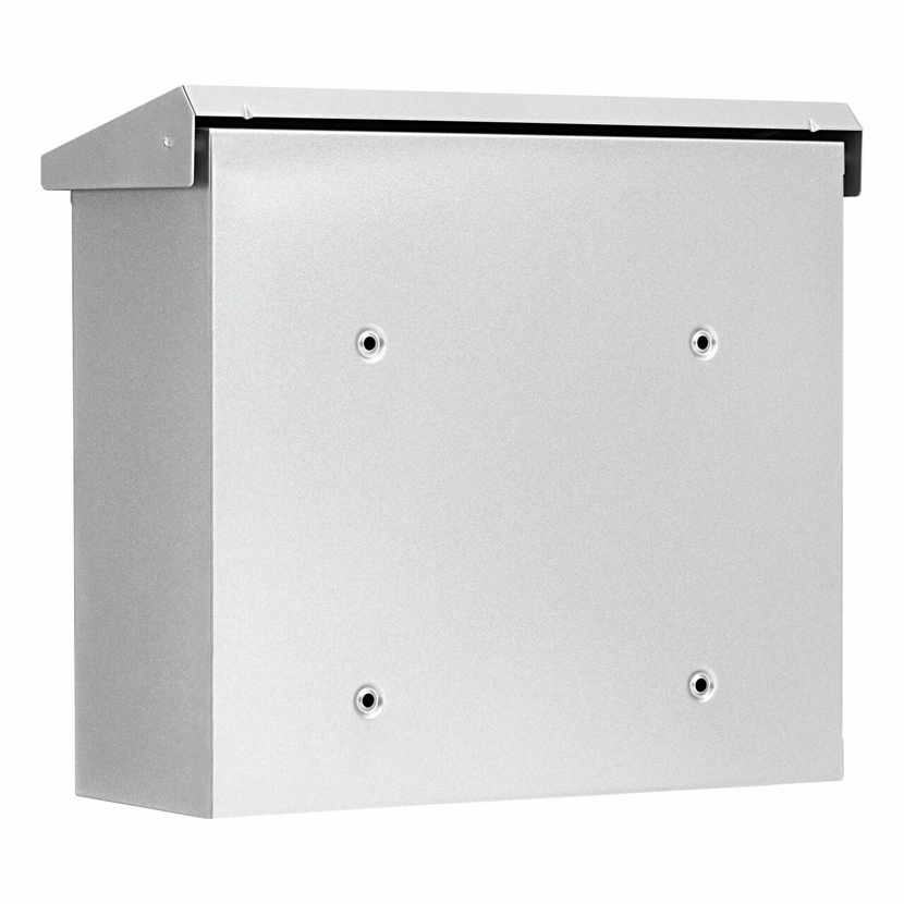 Silberner Stahl-Briefkasten Comfort 913