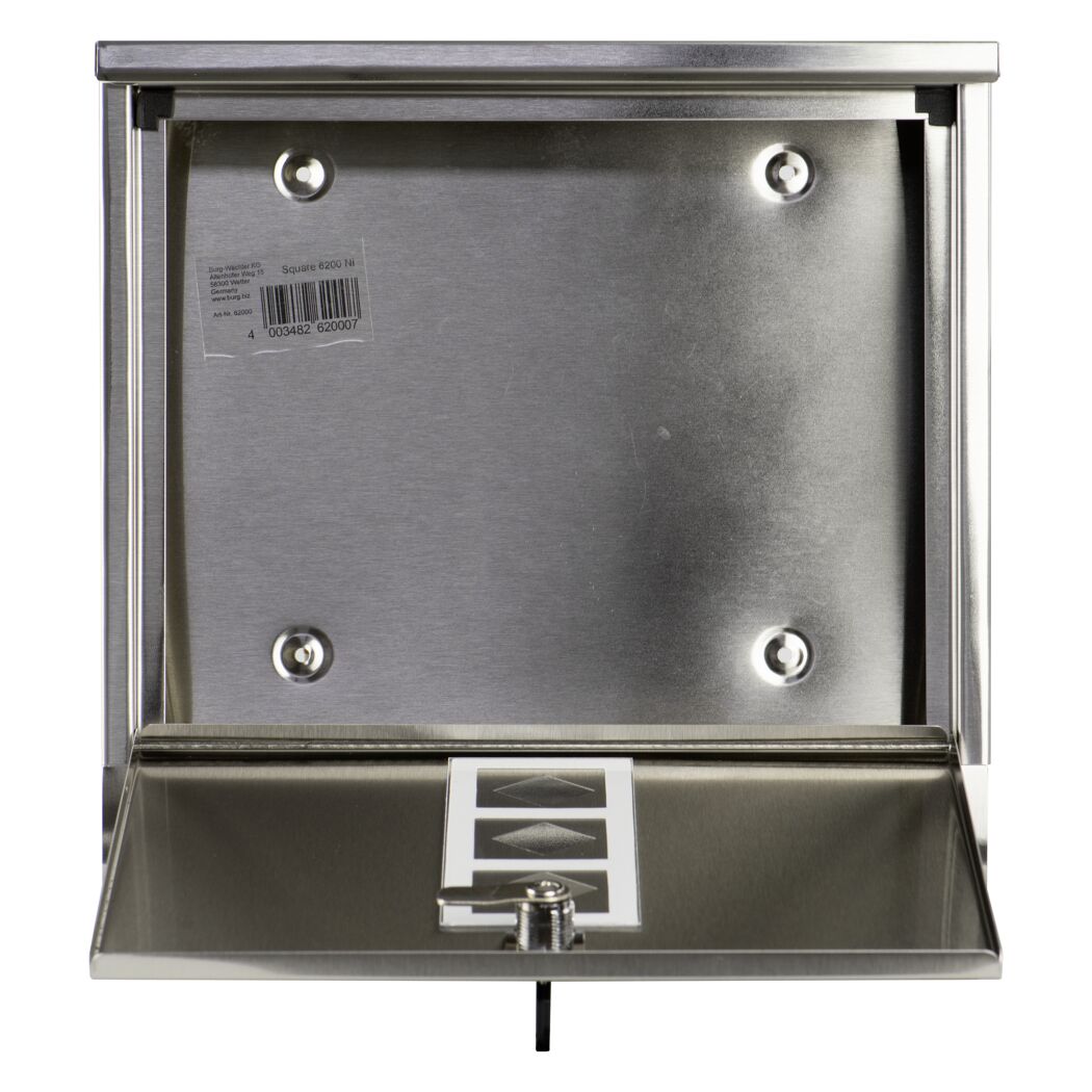 Briefkasten 'Square' Edelstahl 31,0 x 30,5 x 9,0 cm
