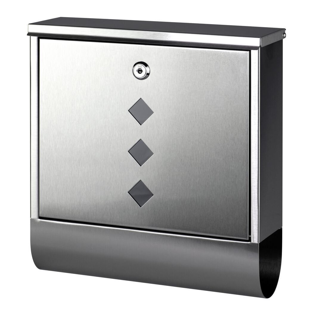 Briefkasten 'Square' Edelstahl 31,0 x 30,5 x 9,0 cm